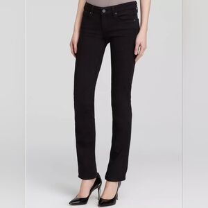 PAIGE Jeans Skyline Straight in Black Shadow sz. 28